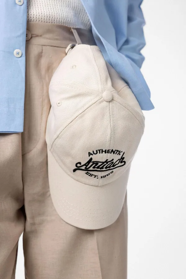 Chapeau brodé Antioch Ecru pour homme