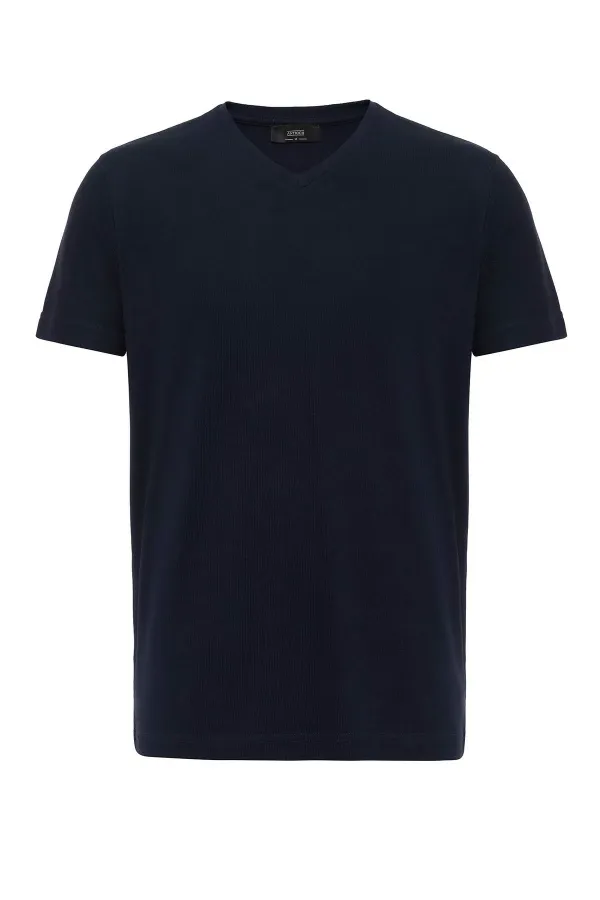 Antioch Navy Basic V-Neck Men's T-Shirt