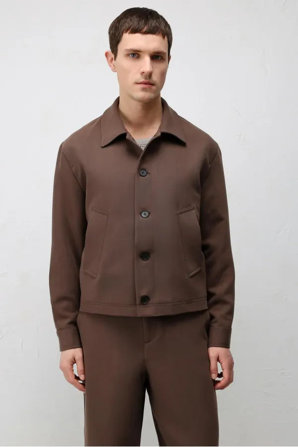 Antioch Coffee Relaxed Fit Spring Men's Jacket