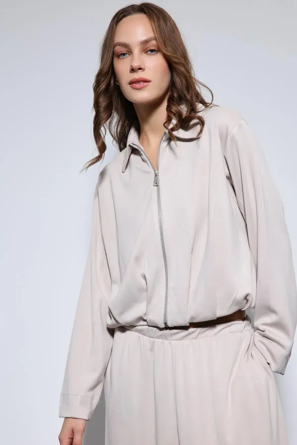 Antioch Taş Volümlü Ceket Ve Paça Lastikli Eşofman Takım