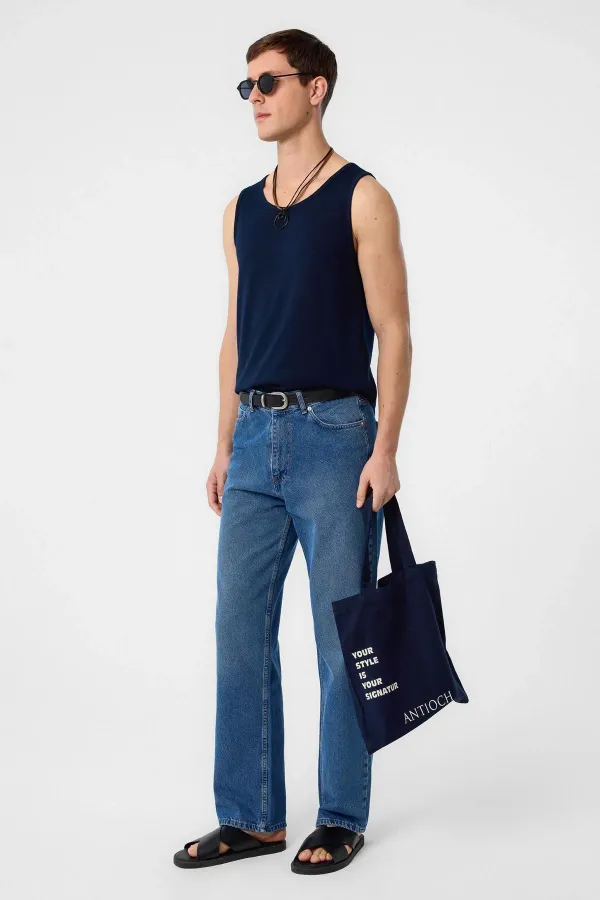 Débardeur basique Antioch Navy pour homme