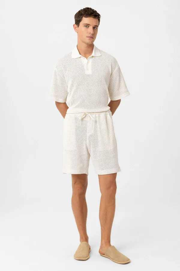 Short Antioch Off-White texturé et décontracté pour homme