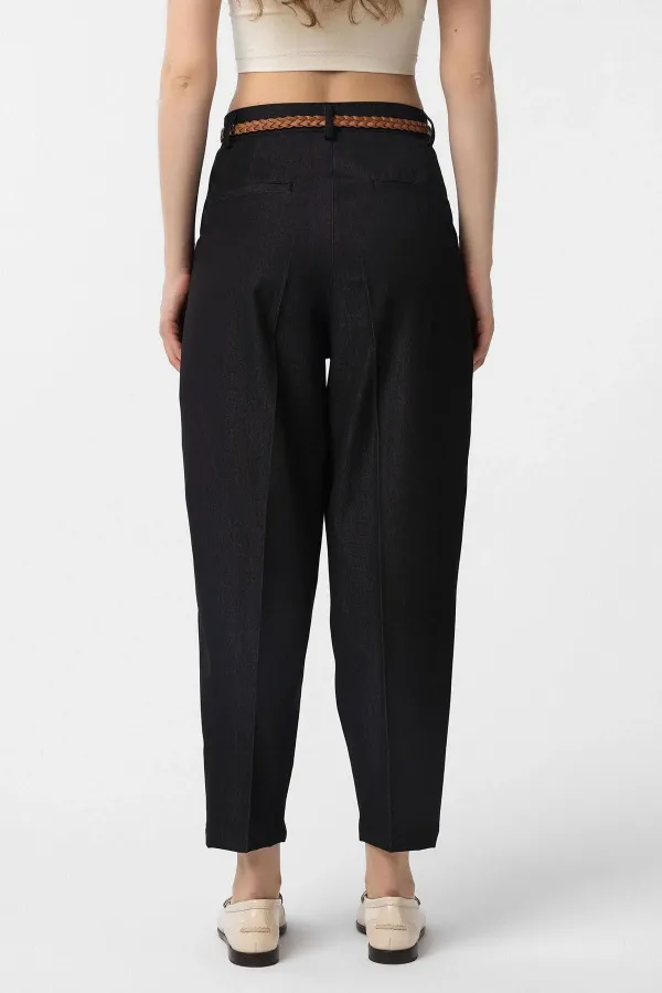 Antioch Siyah Pensli Kadın Pantolon