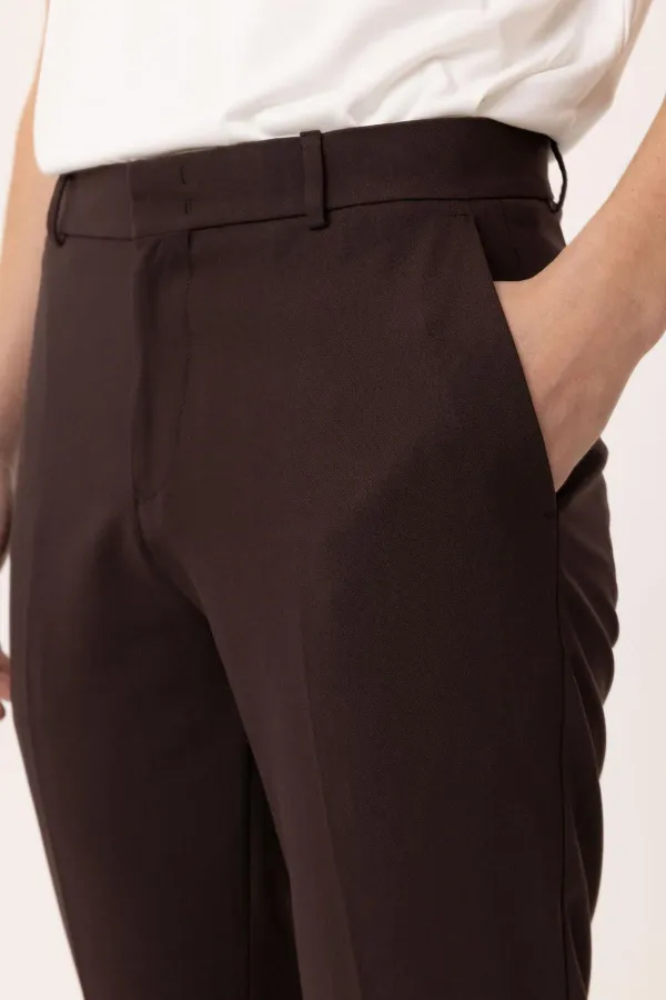 Antioch Coffee Slim Fit Comfort Men's Trousers