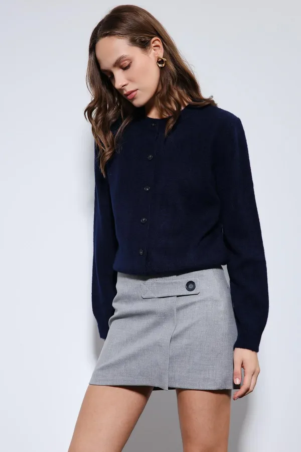 Gilet Antioch Navy à texture douce