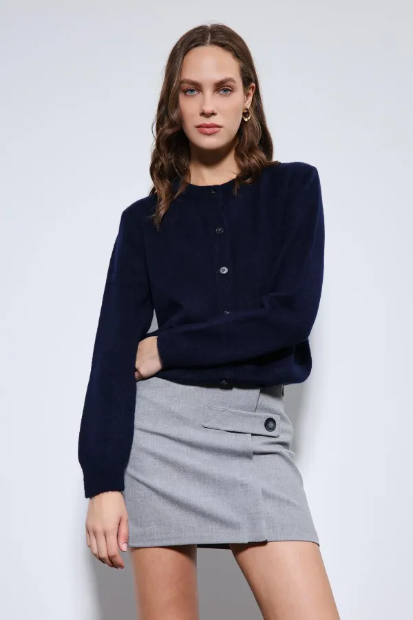 Gilet Antioch Navy à texture douce