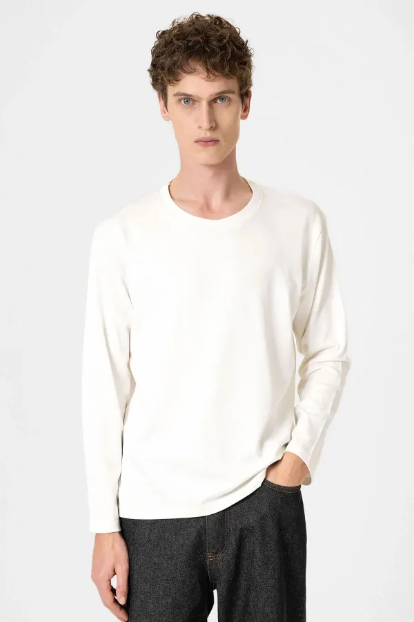 T-shirt basique blanc Antioch pour homme, coupe décontractée