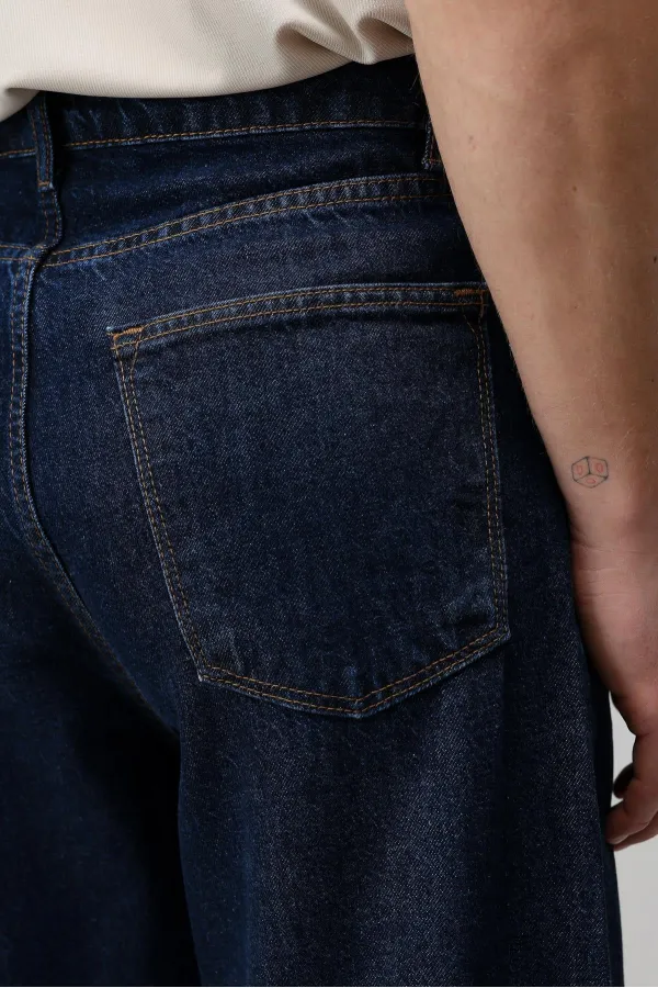 Antioch Navy Blue Baggy Fit Men's Jeans