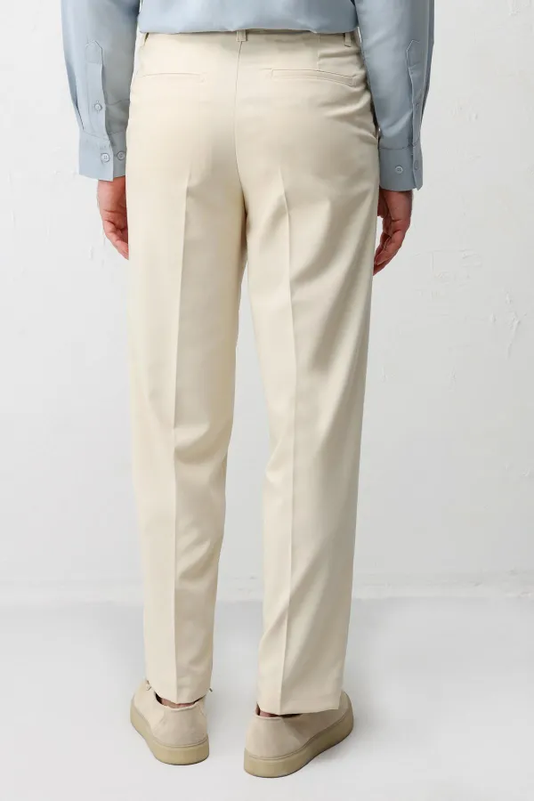 Pantalon Antioch Ecru coupe droite pour homme