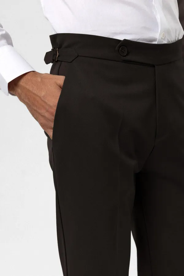Antioch Kahve Yüksek Bel Regular Fit Erkek Pantolon
