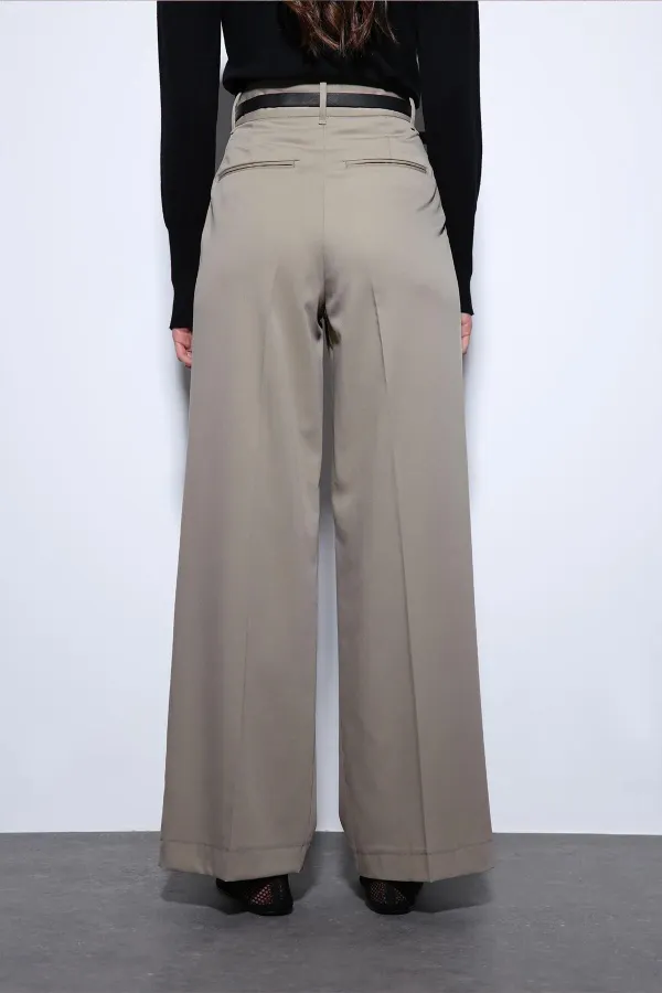 Antioch Taş Geniş Paça Kadın Pantolon