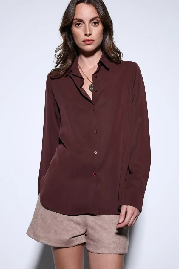 Chemise Antioch Burgundy Premium pour femmes