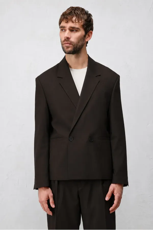 Antioch Koyu Kahve Relaxed Fit Erkek Blazer Ceket