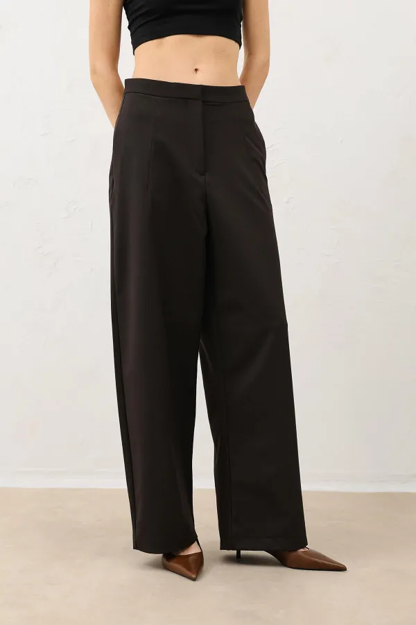 Pantalon large pour femme Antioch Coffee avec stylos
