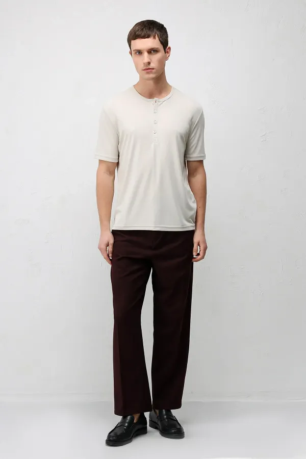 Antioch Stone Button Collar Men's T-Shirt