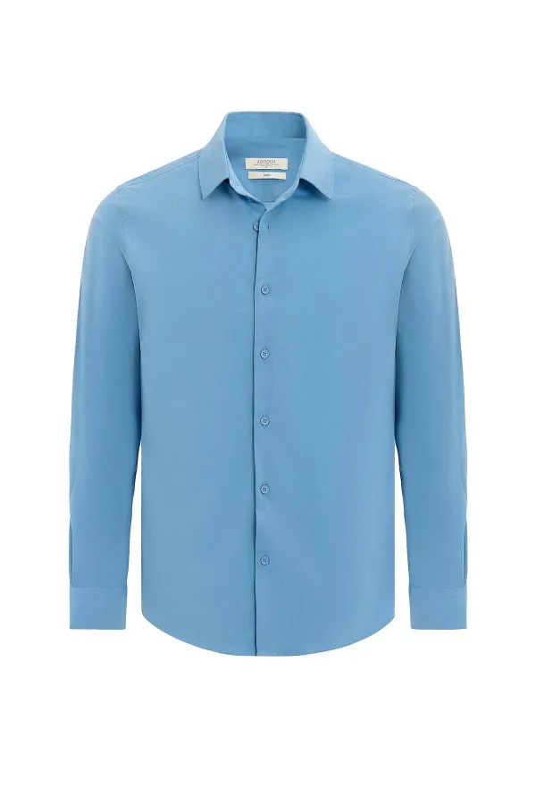 Antioch Blue Slim Fit Men's Shirt