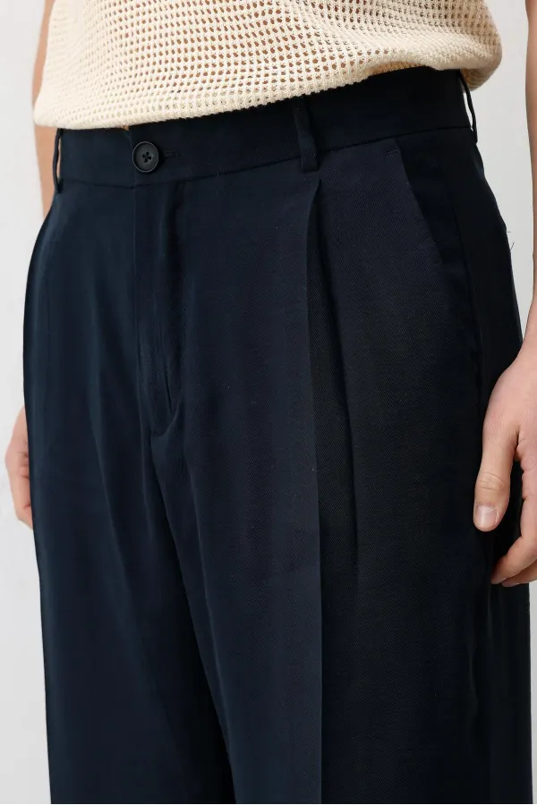 Pantalon homme Antioch en modal bleu marine