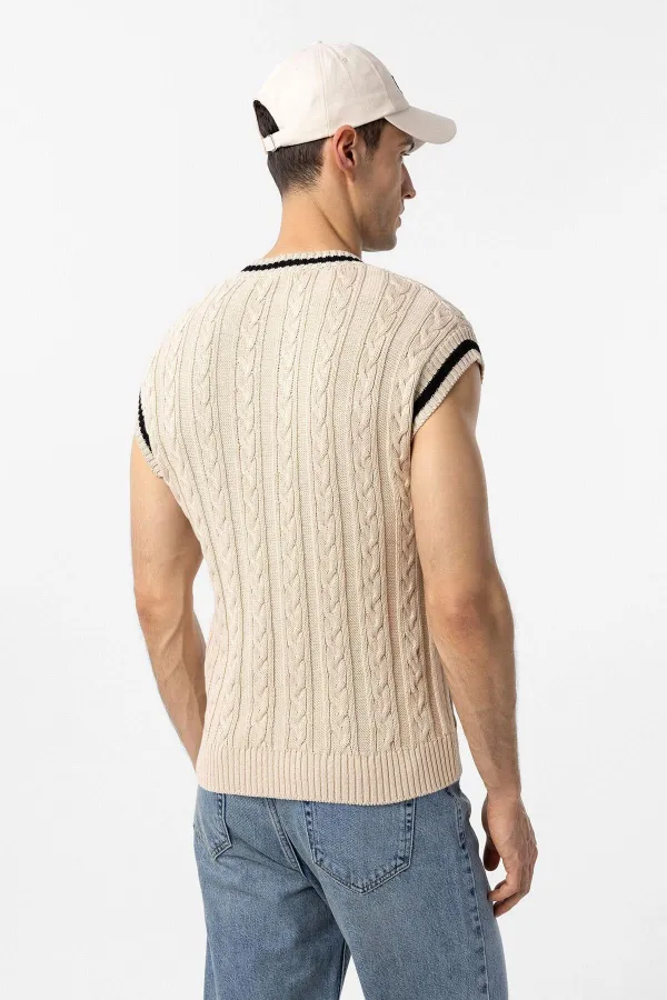 Chapeau brodé Antioch Ecru pour homme