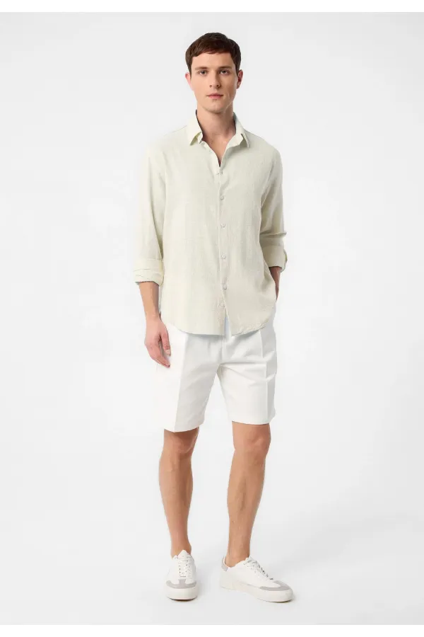 Antioch Stone Relax Fit Textured Men's Shirt