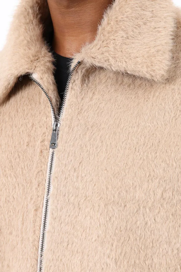 Antioch Bej Yumuşak Dokulu Erkek Mont