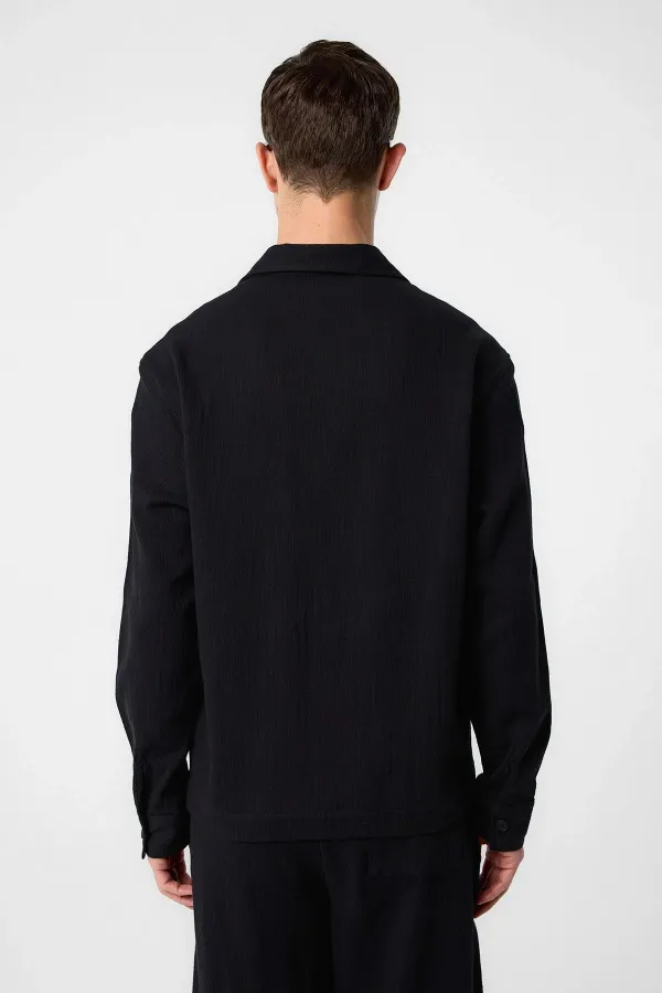 Antioch Black Textured Men's Shirt