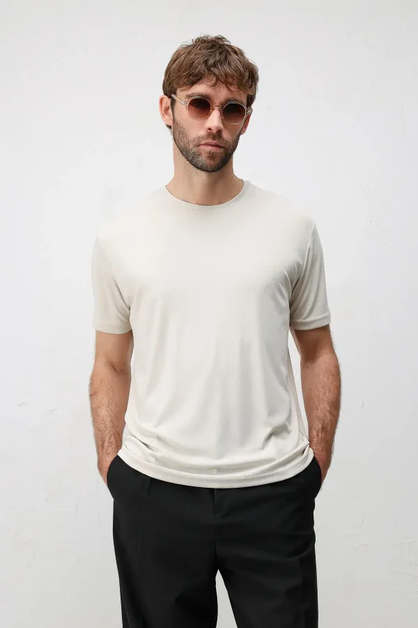 T-shirt texturé premium Antioch Stone pour homme