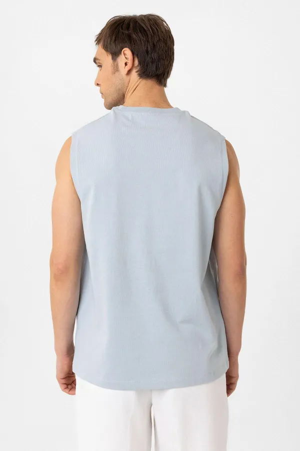 Antioch Bebe Mavi Relaxed Fit Erkek Kolsuz T-Shirt