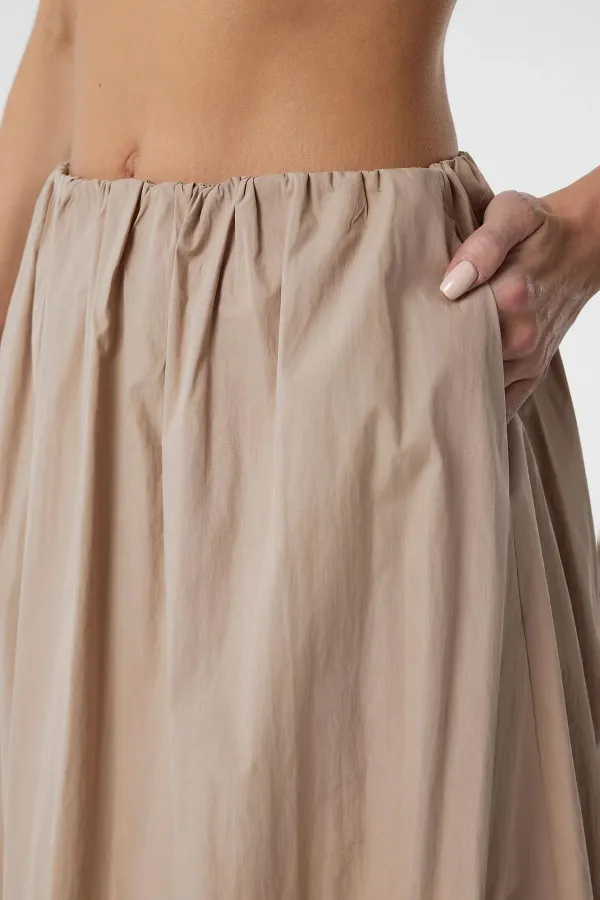 Antioch Mink Women's Balloon Midi Skirt