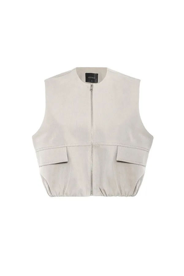 Antioch Taş Oversize Kadın Yelek