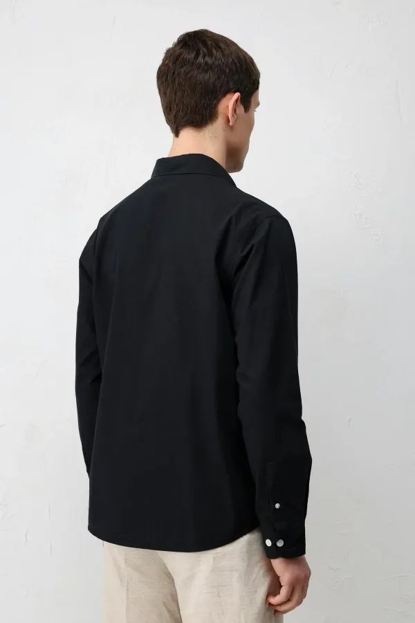 Antioch Siyah Relax Fit Erkek Gömlek
