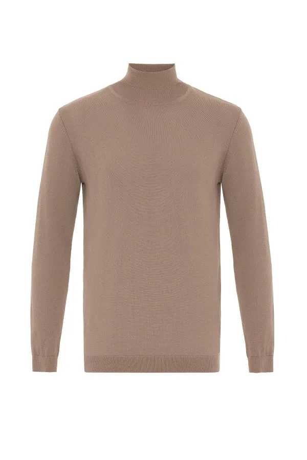 Pull à col roulé long en vison Antioch pour homme