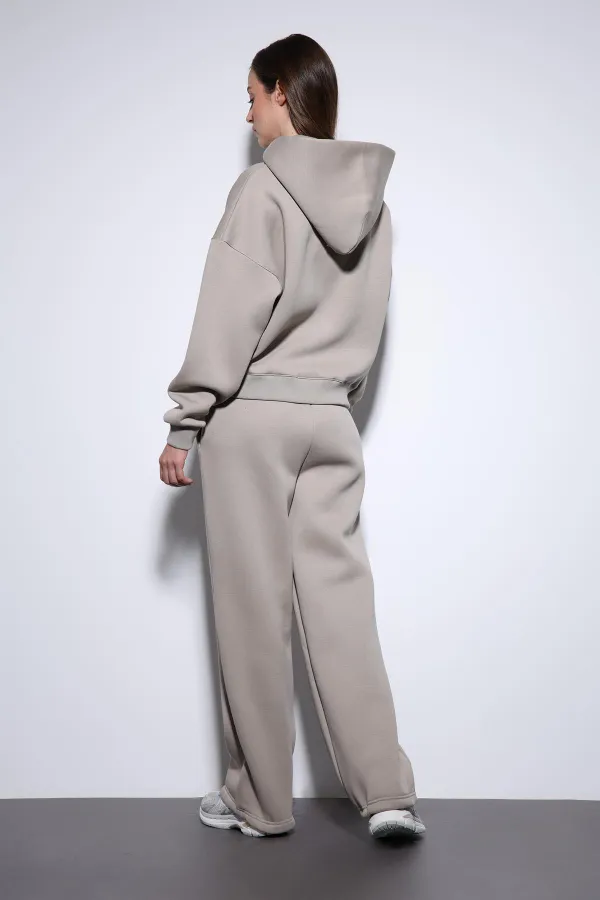 Antioch Light Mink Zip-Up Hooded Women's Sweatshirt