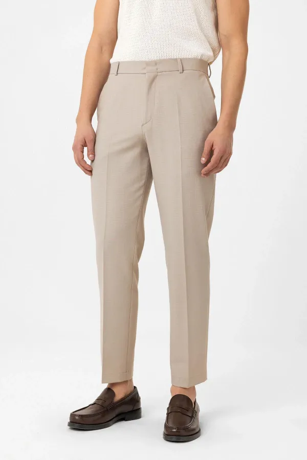 Costume classique pour homme Antioch beige, coupe ajustée