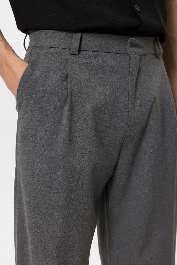 Antioch Grey High-Waisted Baggy Men's Pants