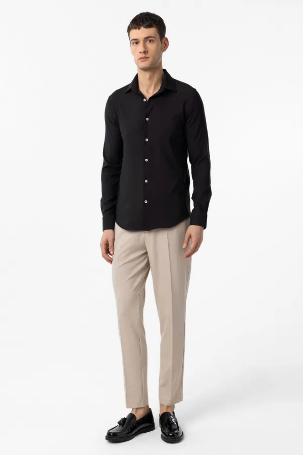 Antioch Siyah Slim Fit Erkek Gömlek