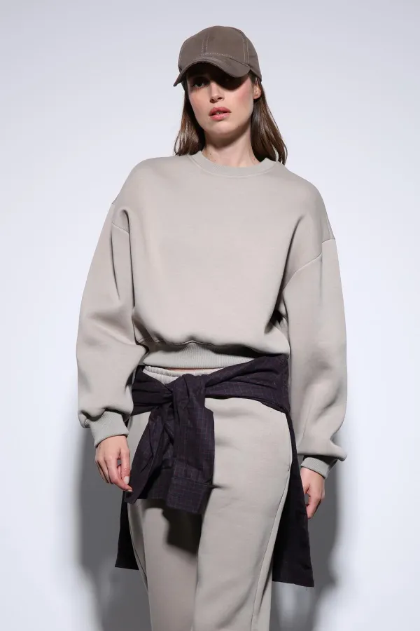 Antioch Light Mink Basic Women's Sweatshirt