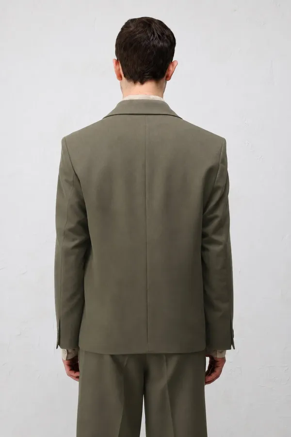 Antioch Haki Relax Fit Kruvaze Erkek Blazer Ceket Antioch Haki Relax Fit Kruvaze Erkek Blazer Ceket