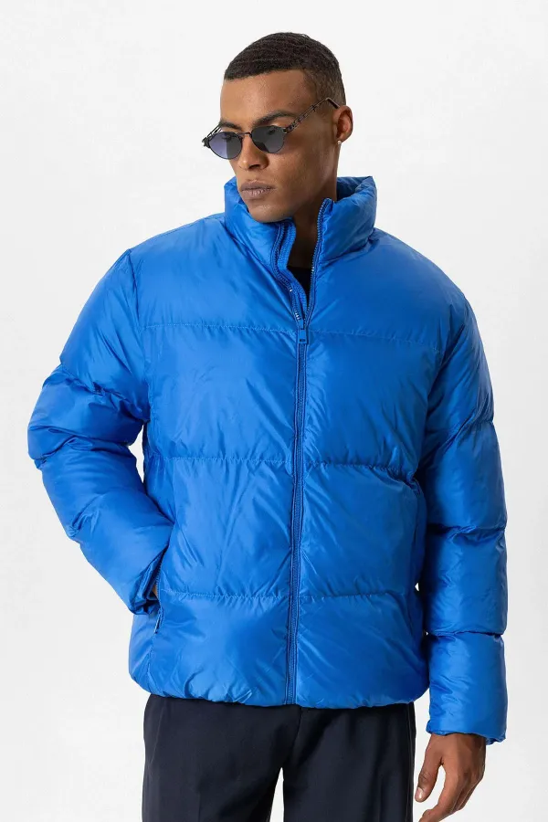 Antioch Saks High Collar Rubber Padded Jacket
