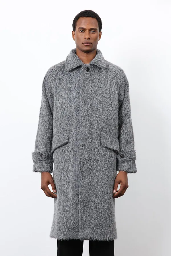 Antioch Antrasit Suni Kürk Erkek Kaban