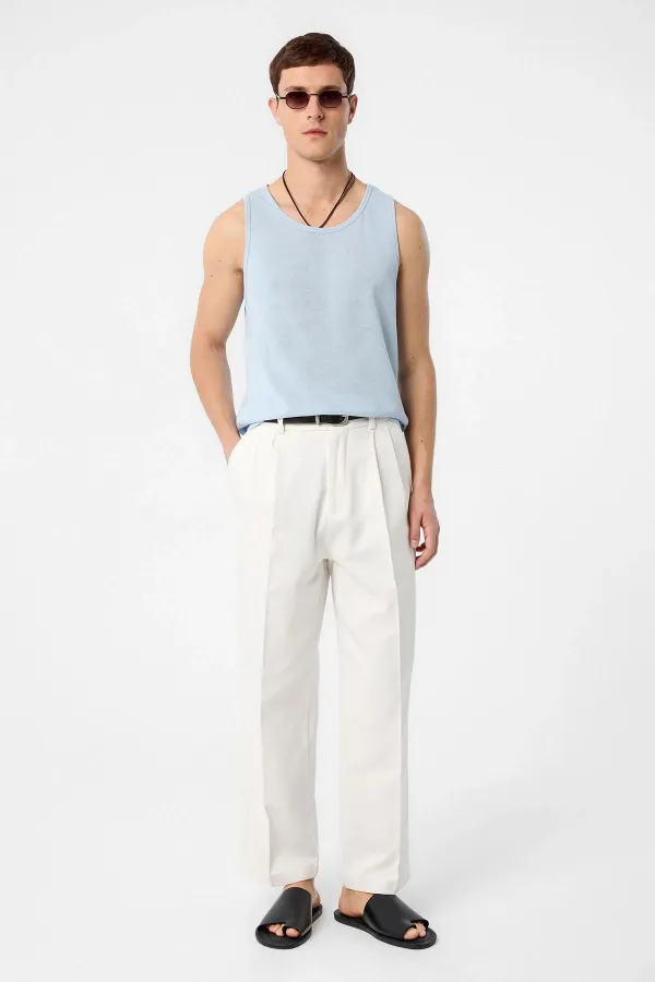 Débardeur basique bleu pour garçon Antioch Bebe