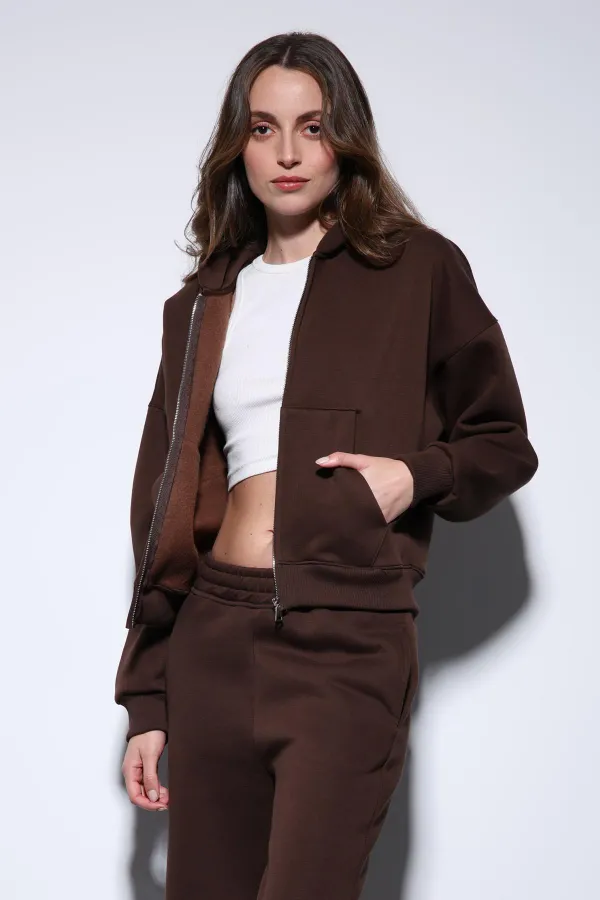 Antioch Coffee Zip-Up Hooded Women's Sweatshirt