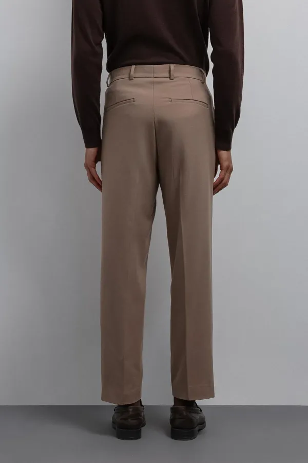 Pantalon Antioch beige à coupe fuselée pour homme