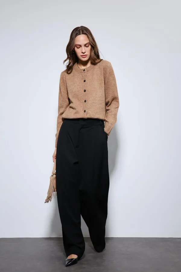 Gilet Antioch Beige à texture douce