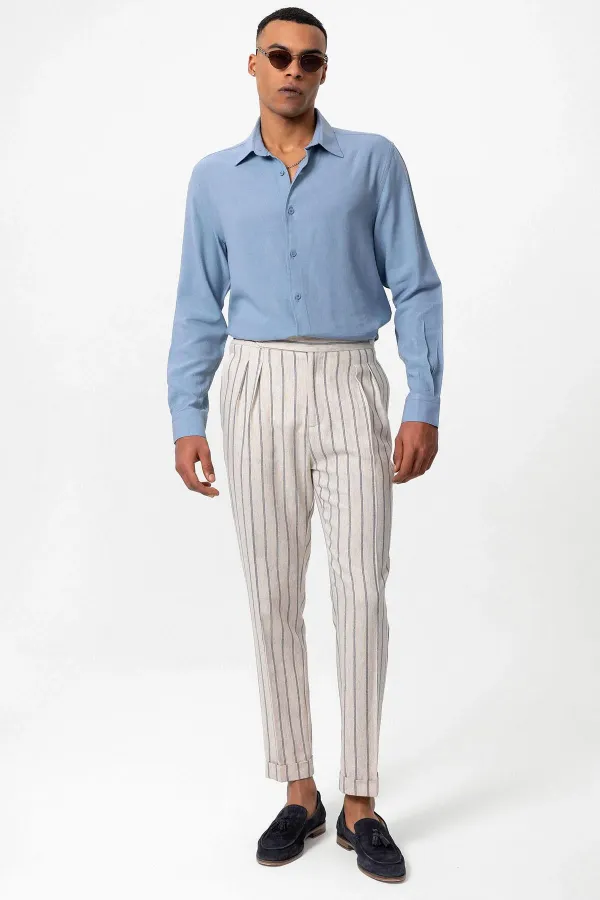 Chemise à manches longues Antioch Indigo pour homme