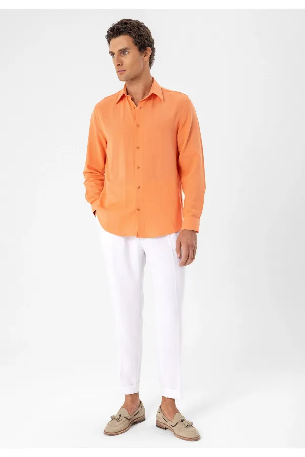 Chemise à manches longues Antioch Salmon pour homme