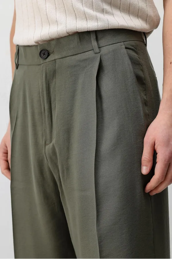 Pantalon pour homme Antioch en tissu modal kaki