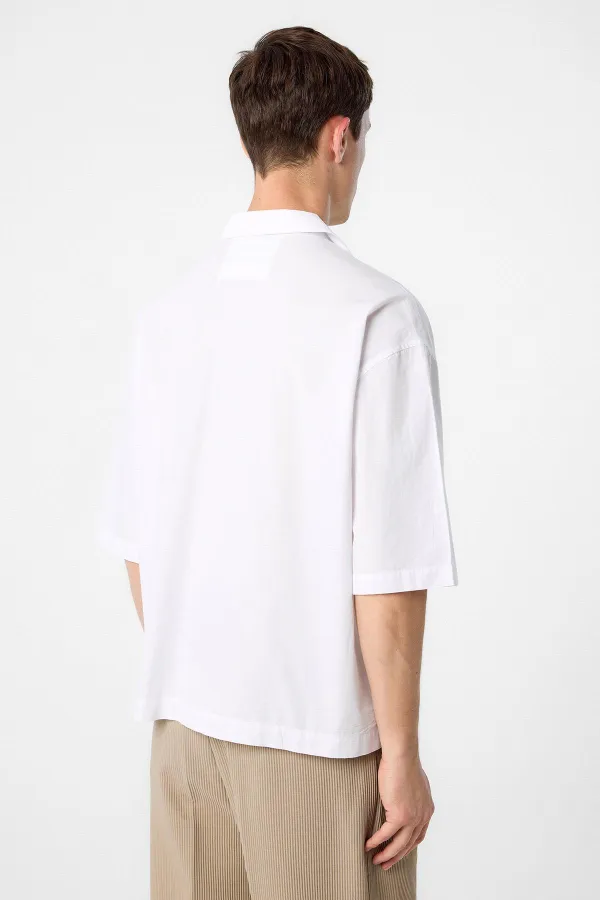 Antioch White Relax Fit Short Men's Shirt