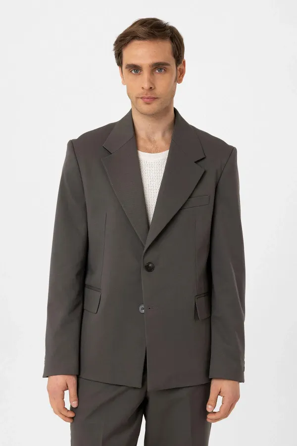 Antioch Haki Relax Fit Erkek Blazer Ceket