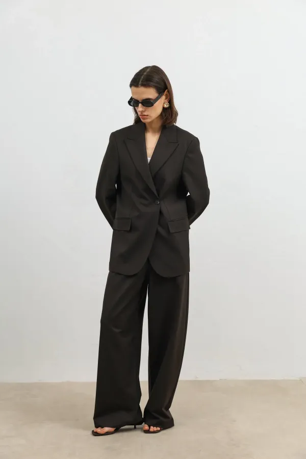 Antioch Coffee Double-Breasted Women's Blazer