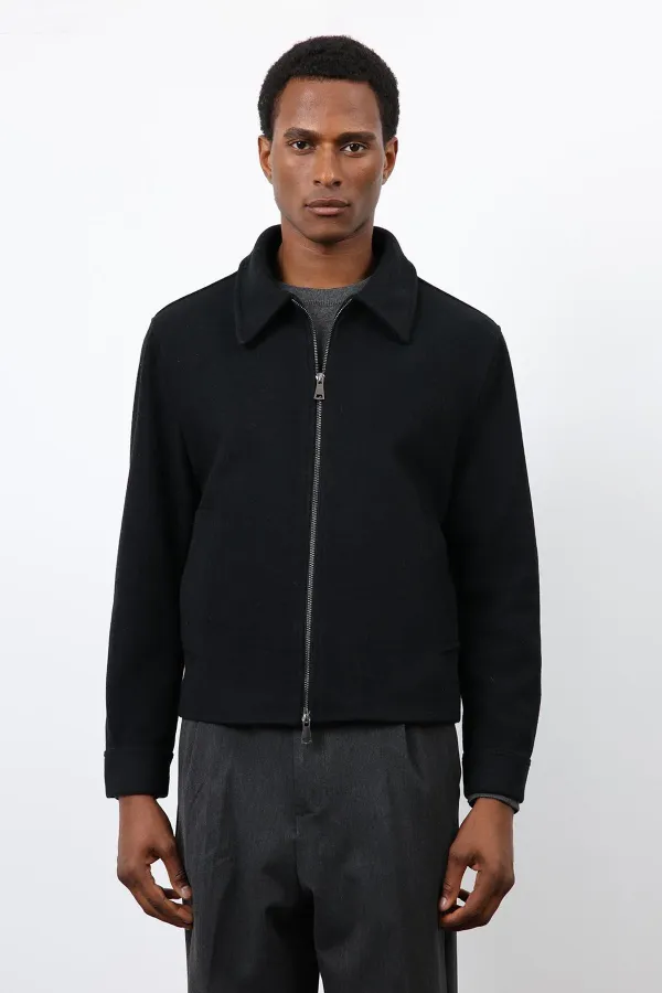 Antioch Black Wool Blend Men's Jacket